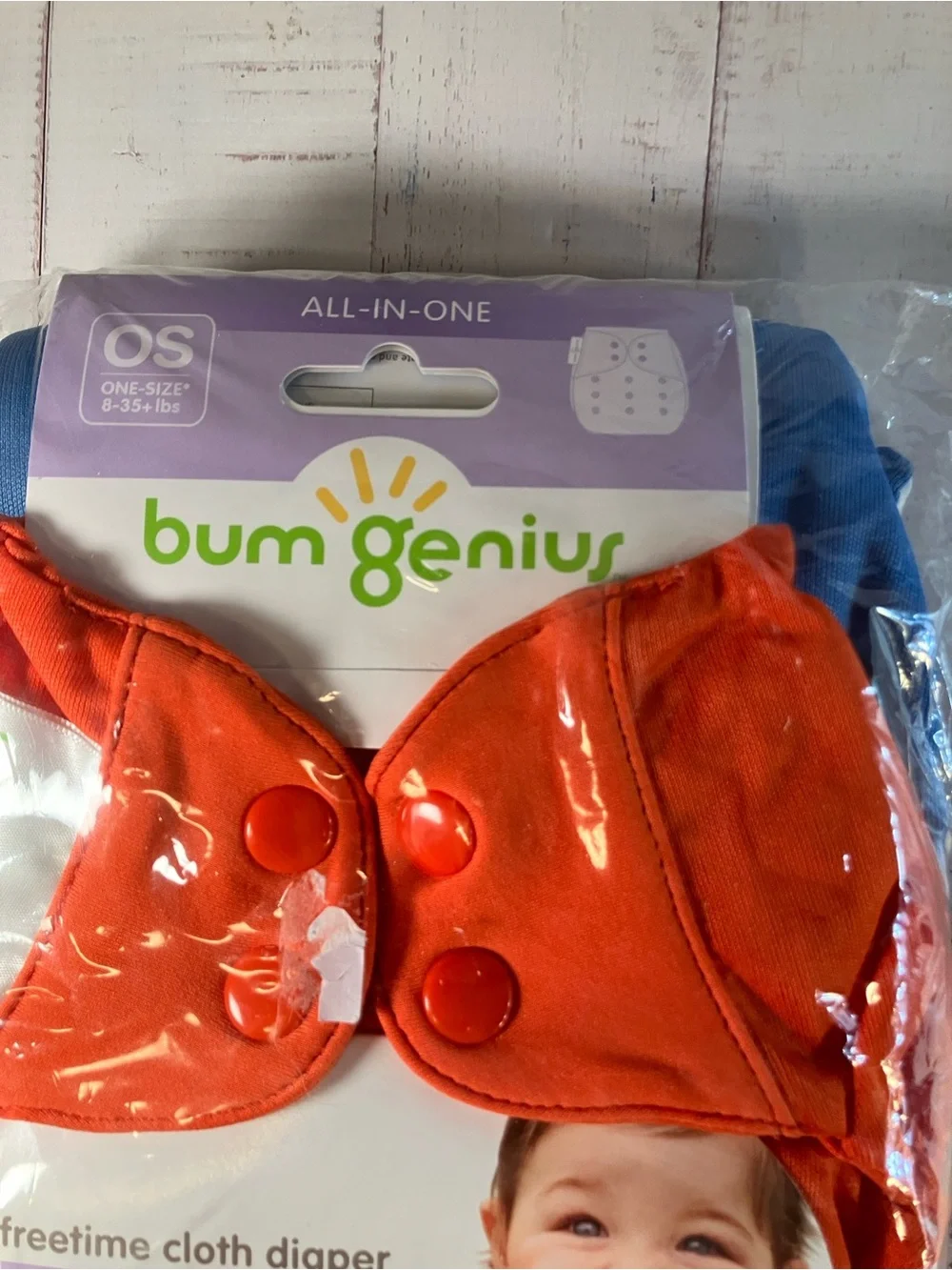 BumGenius Freetime Cloth Diapers One Size AIO Snap 2-Pack Sassy Moonbeam New